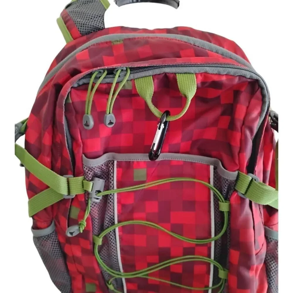 Lands End Kids Abstract Red Backpack